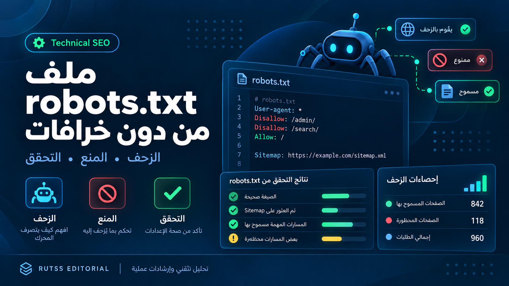 robots.txt بلا خرافات: ما الذي يتحكم فيه فعلاً؟