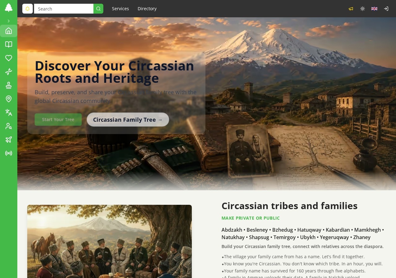 circassianweb.com homepage preview